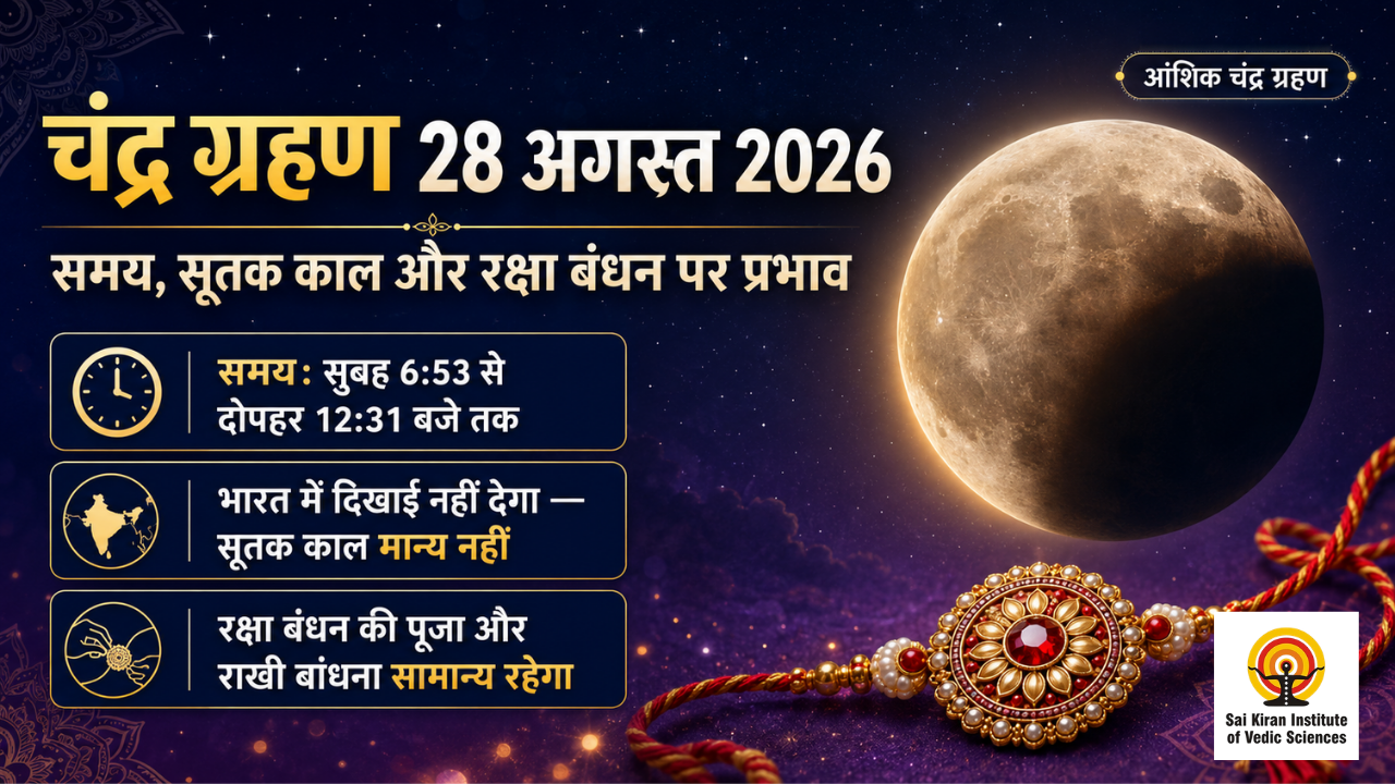 Chandra Grahan 28 August 2026: Samay, Sutak Kaal aur Raksha Bandhan par Prabhav