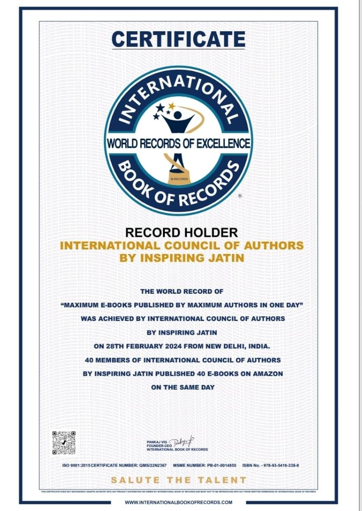 Scholar’s Book of World Records Dr Shalini Mehta